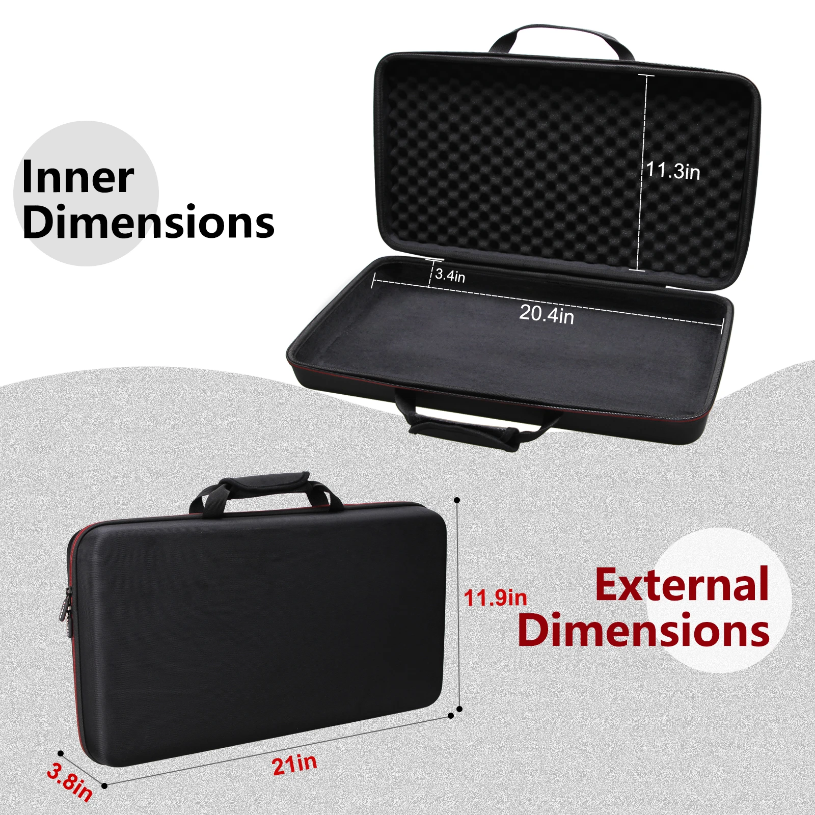 Imagem -05 - Ltgem Music Device Storage Box Case para Pioneer dj Ddj-flx4 2-deck Rekordbox e Serato dj Controller