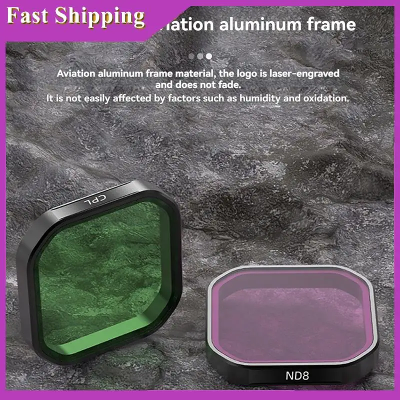 ABRI-Len Filters For Insta360 Ace Pro 2 Camera CPL ND8/16/32/64 Neutral Density Lens Set Quick Release Photography Accessoise