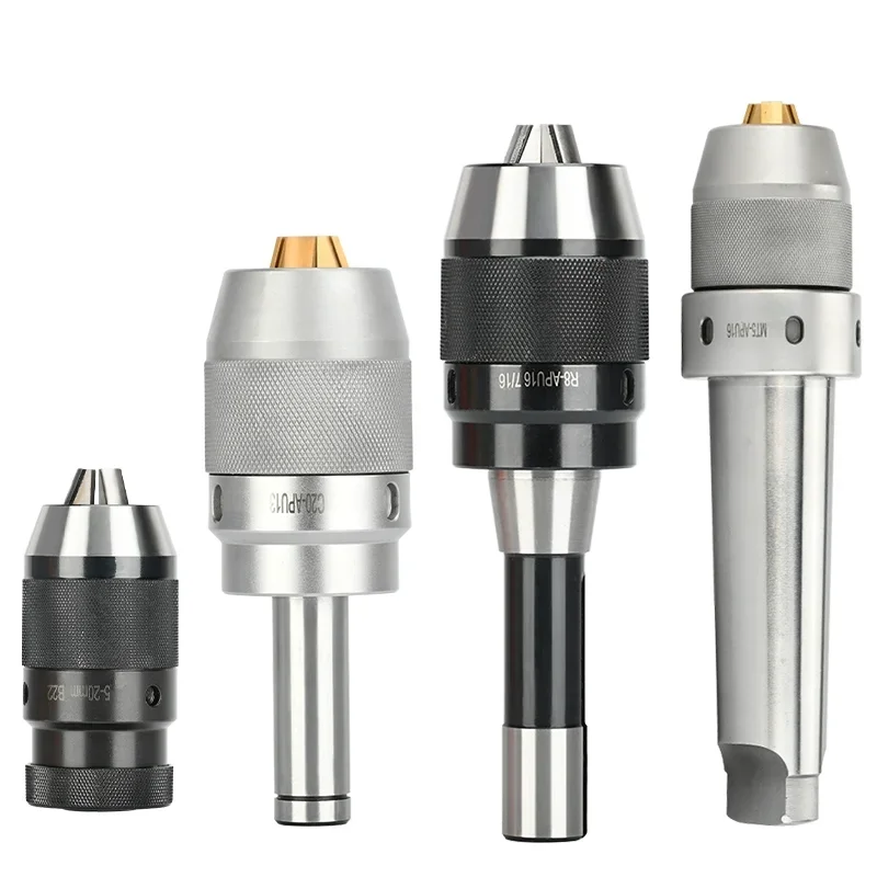 MT2 MT3 MT4 MTA MTB R8 C20 C25 C32 APU13 APU16 Self-Tightening Three-Jaw Drill Chuck CNC Integrated Morse Taper Tool Holde