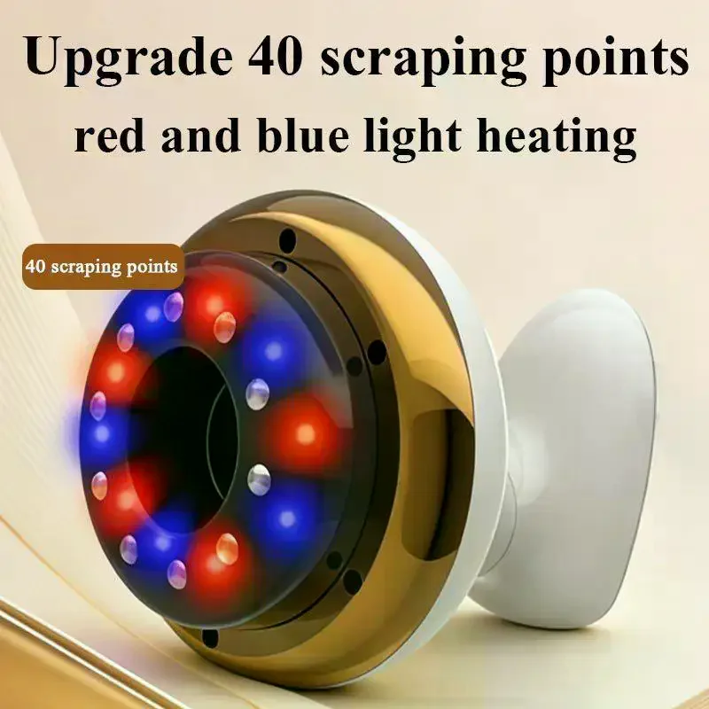 Electric Scraping Massage Cupping Body Massager Vacuum Back Neck Arms Scraping Instrument