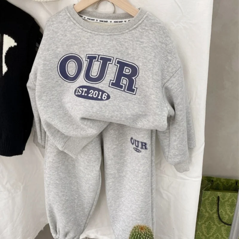 

Boys Sweatshirts +Pants Kids Suits 2PCS/Set Cotton 2024 Popular Spring Autumn Cotton Tracksuit Sport Christmas Gift Children Clo