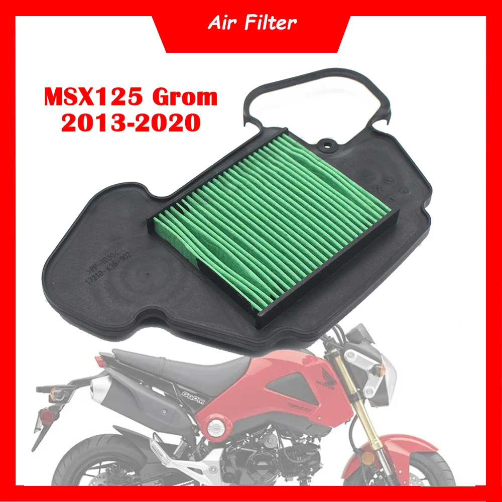 

Motorcycle Replacement Engine Air Filter Cleaner MSX125 Air Intake Filter Element For Honda MSX125 Grom MSX 125 2013-2020