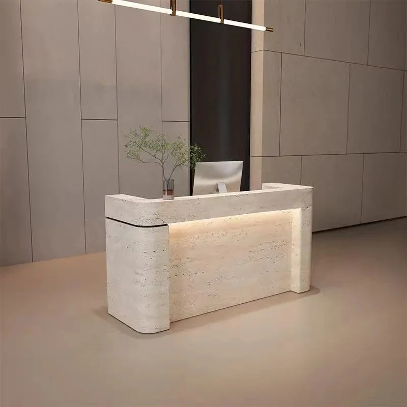 Modern Simple Fashion Function Reception Desk Factory Direct MDF Foldable Salon Office Shopping Mall Hospital