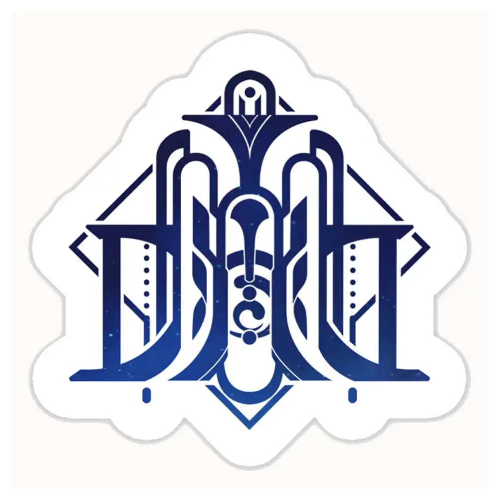 Genshin Impact Fontaine Emblem Constellation Version Waterproof Stickers For Decorating Car Windows Motorcycles And Computers.
