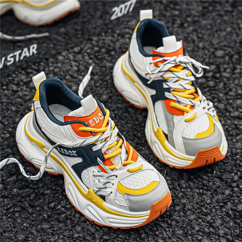 

Men's Casual Sneakers Spring Summer New Breathable Soft-sole Anti-slip Outdoor Running Shoes Fashion Students Speed Sports Shoes