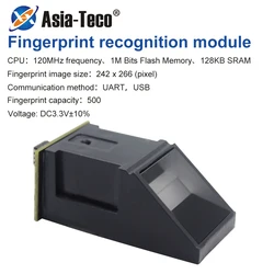 500DPI Fingerprint Capture Sensor Single Chip Fingerprint Processor Optics Fingerprint Module Verify And Identify UART USB SPI