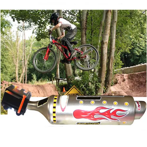 Imagen 2 del producto Tubo de escape de bicicleta, sonido salvaje, efectos de motocicleta, herramientas de ciclismo para BMX, accesorios para bicicleta de montaña, herramientas de turbina para motocicleta