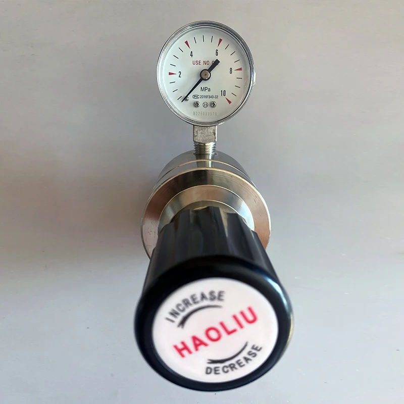 

Одноступенчатый регулятор давления газа из нержавеющей стали 316/316L, пневматический редуктор с большим расходом для промышленного использования