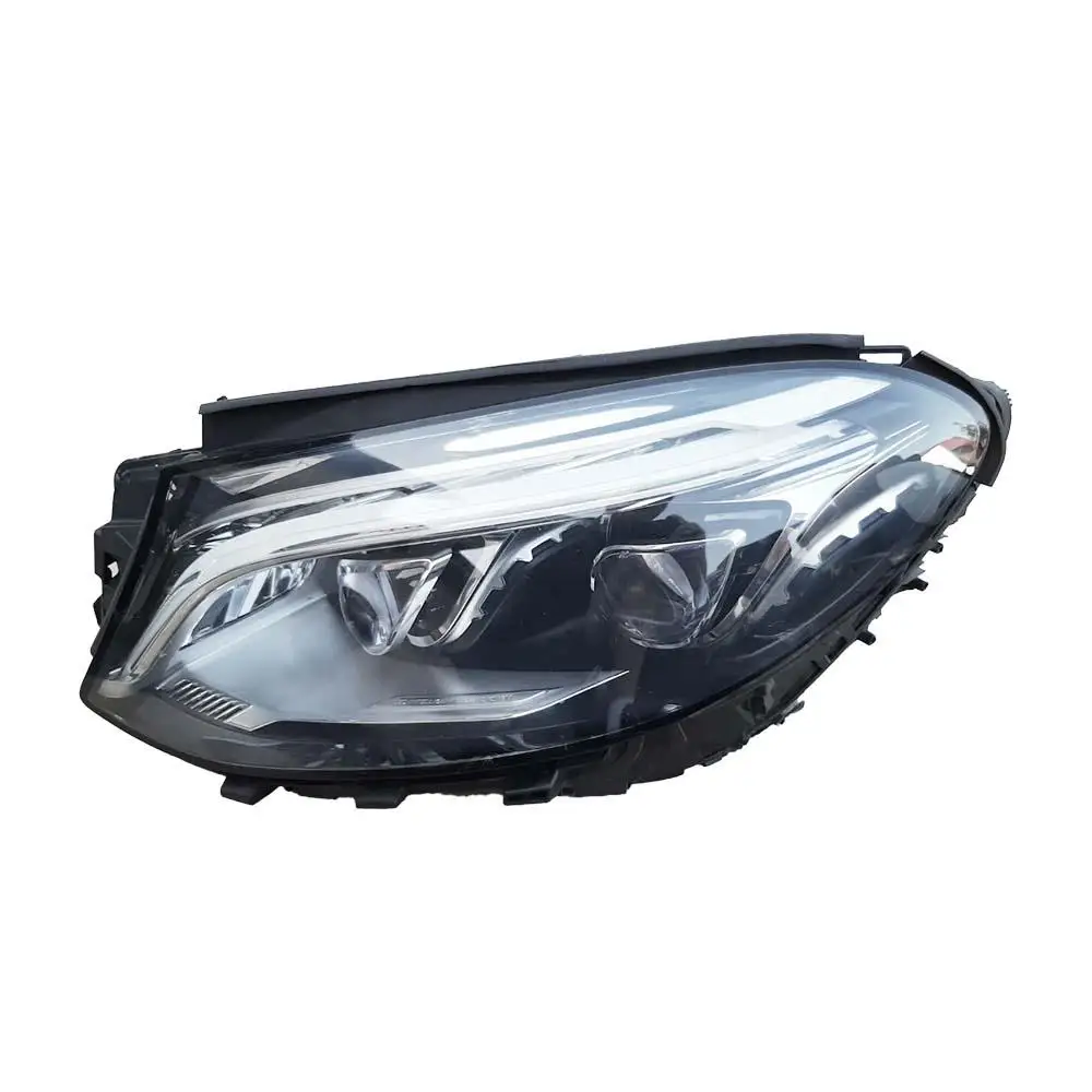 GLE350 W166 GLE450 GLE400 LED Headlight Assembly Upgrade Double Eyes Headlamp Original for 2015-2019  Lighting