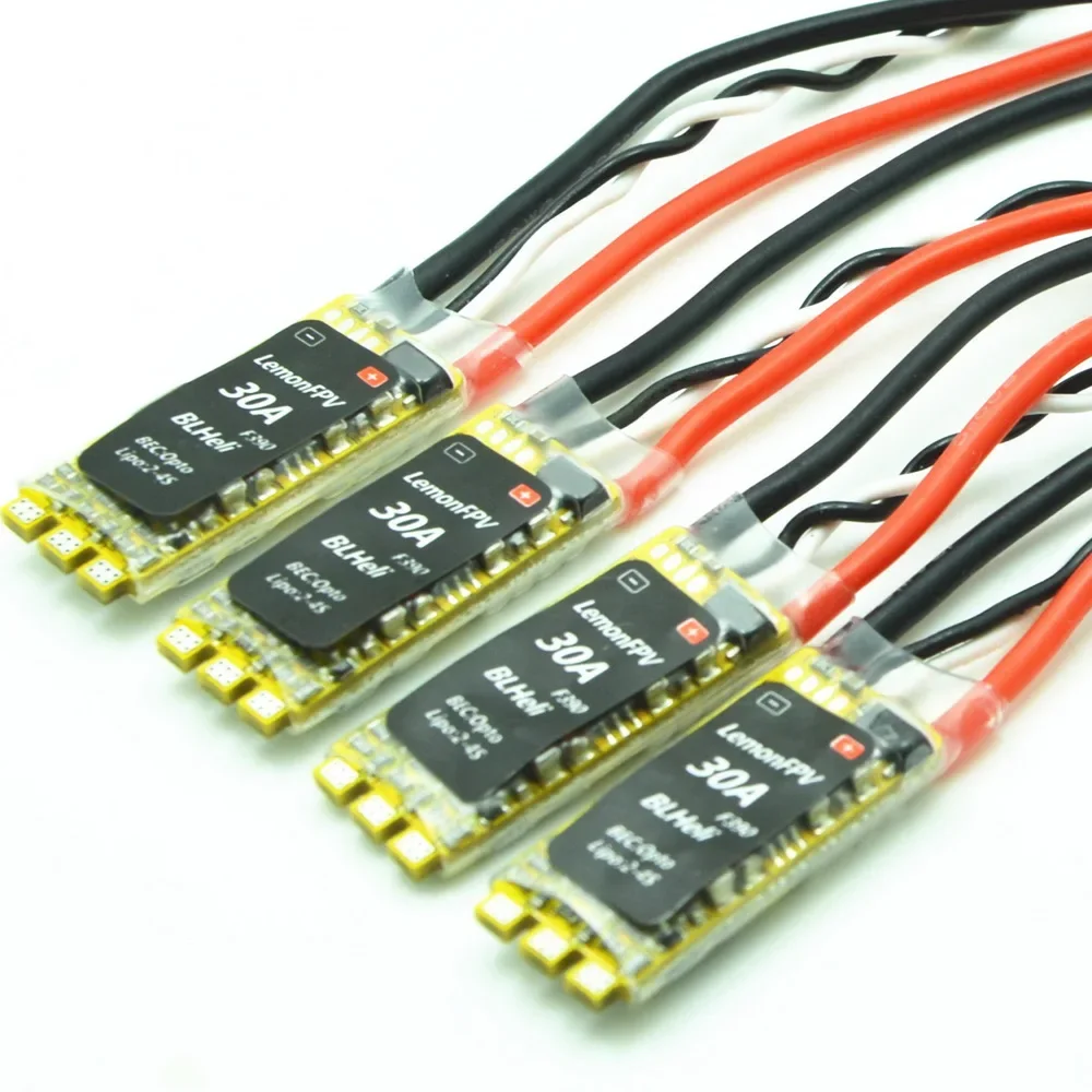 

4PCS/Lot LemonFPV 2-4S Mini 30A BLHeli ESC OPTO with F390 Chip and Latest BLheli Firmware (ONESHOT) For RC Quadcopter