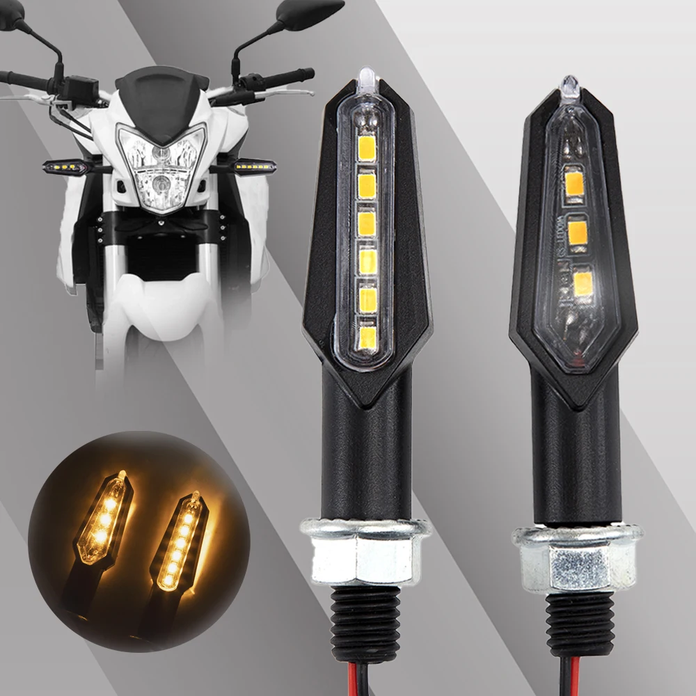 Universal led motocicleta pisca luzes pisca pisca pisca âmbar sinais de luz diurna moto lâmpada indicadora acessórios