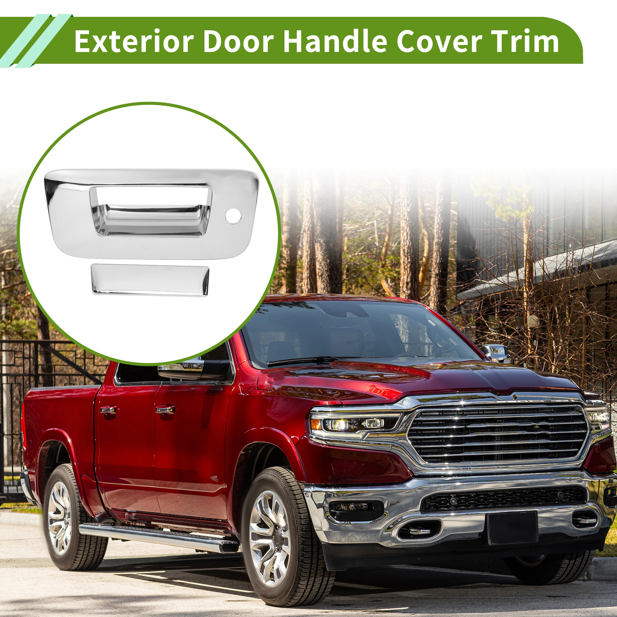 

UXCELL Внешняя дверная ручка, накладка задней двери для Chevy Silverado 1500 2007-2013 гг.