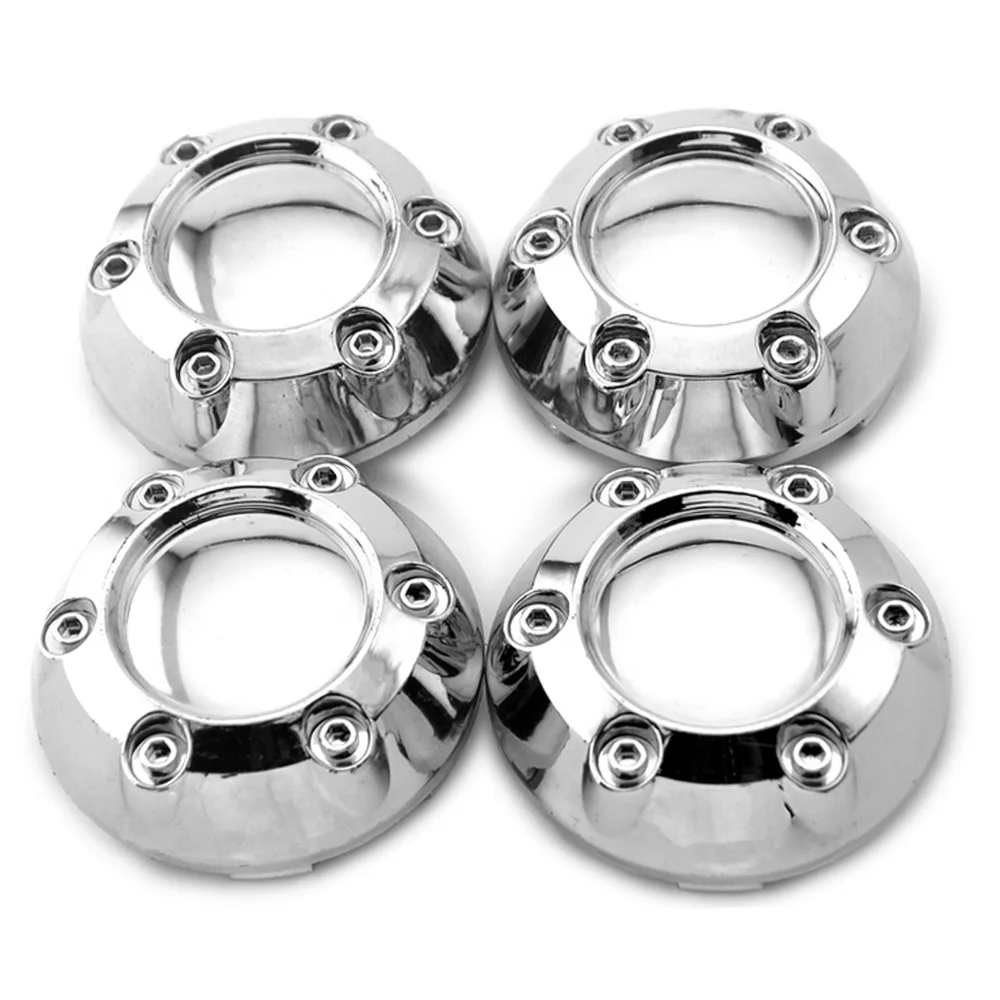 4pcs 68mm Car Wheel Center Hub Caps For Universal Reefits Rim Cover Styling Dust Auto Accessroise Silver