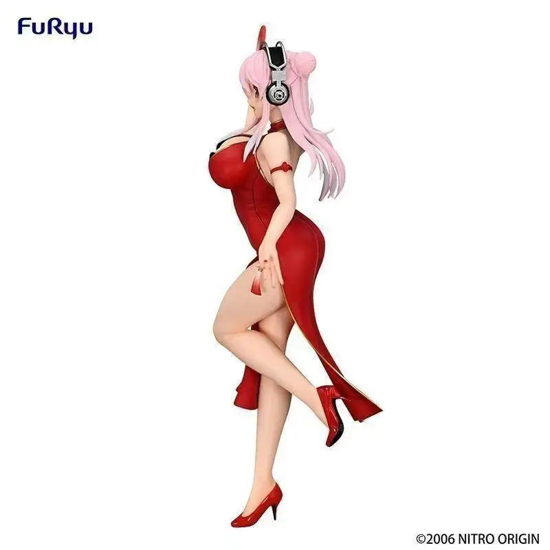 Genuino Furyu Super Sonico la animación Supersonico Trio Try It figura coleccionista de Pvc figura nueva y sin abrir modelo juguete para regalo