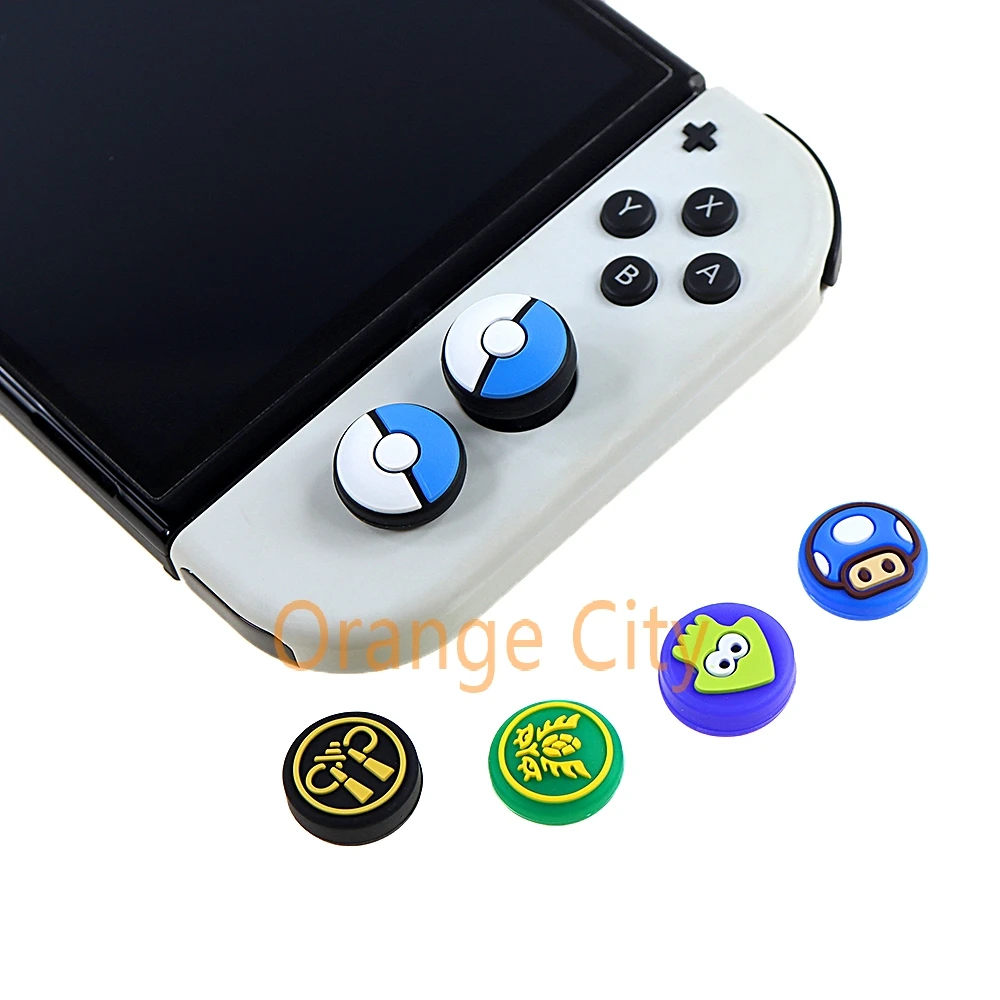 2 Stuks Siliconen Joystick Cap Cover Analoge Thumb Stick Grepen Caps Voor Nintendo Switch Ns Joy Con Game Controller Accessoires