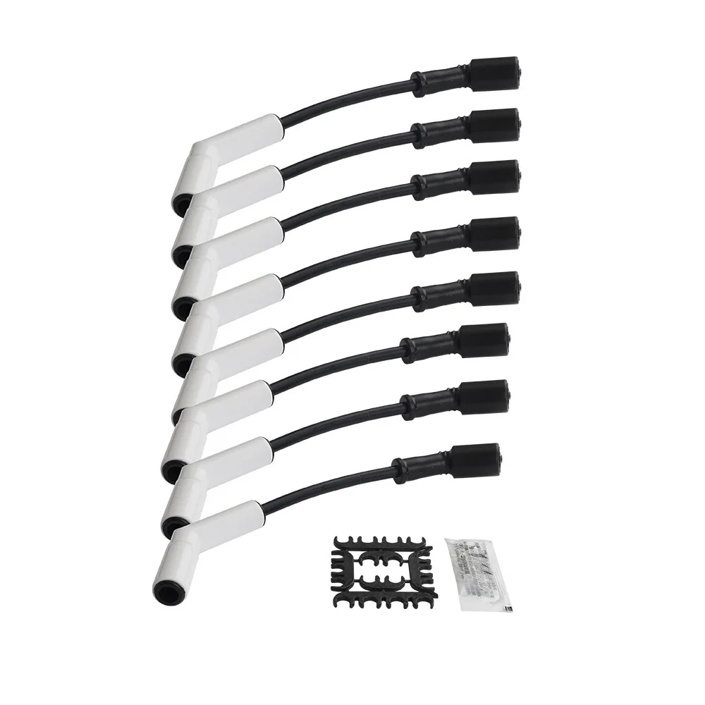 8Pcs Extreme Wire Set Silicone Spark Plug Wire Boot Kit For GM LS/LT Gen LS2 LS3 LS4 LS7 Engines Repairing Auto Parts