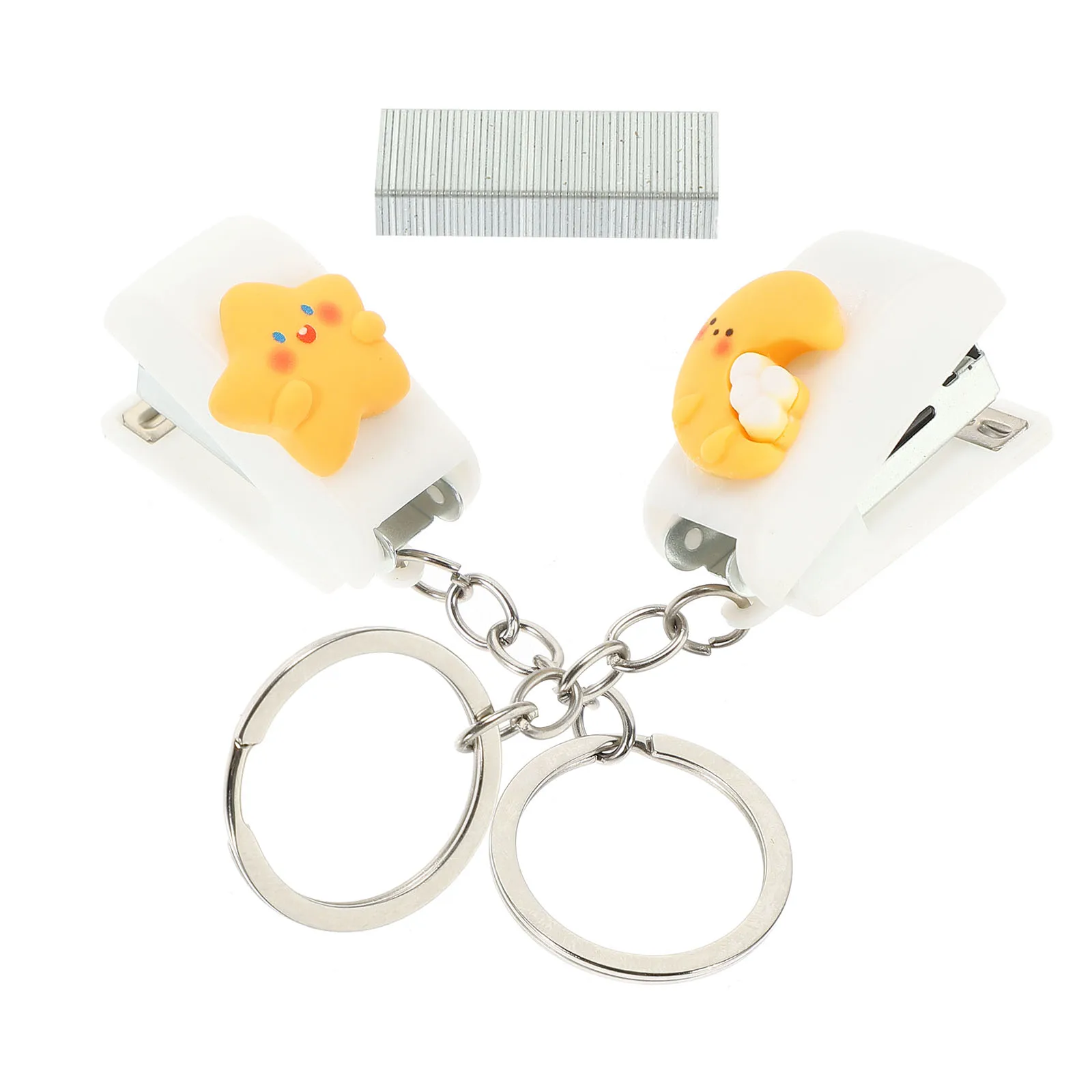 

1 set Staplers Desk Stapler Mini Colorful Cute School Supplies Small Staplers Office Portable Stapler Set Stable Stapling