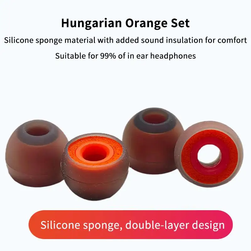 Enhanced Comfort Memory Foam Earbud Tips Fit Most Wired Wireless In-Ear Headphones 1 Pair for Sports Work Travel