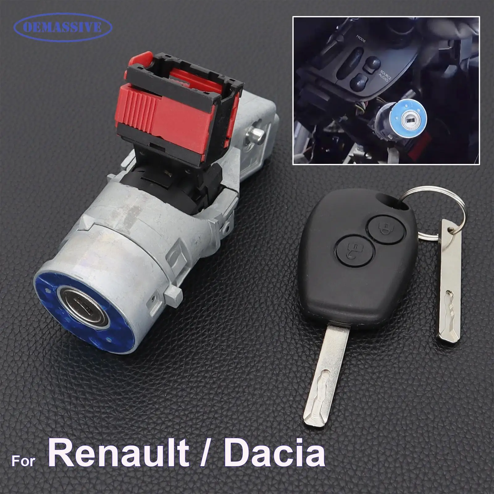 OEMASSIVE Ignition Switch Start For Renault Trafic Master Clio 05-16 Kangoo Logan Modus Vauxhall Movano Vivaro Dacia 7701208408