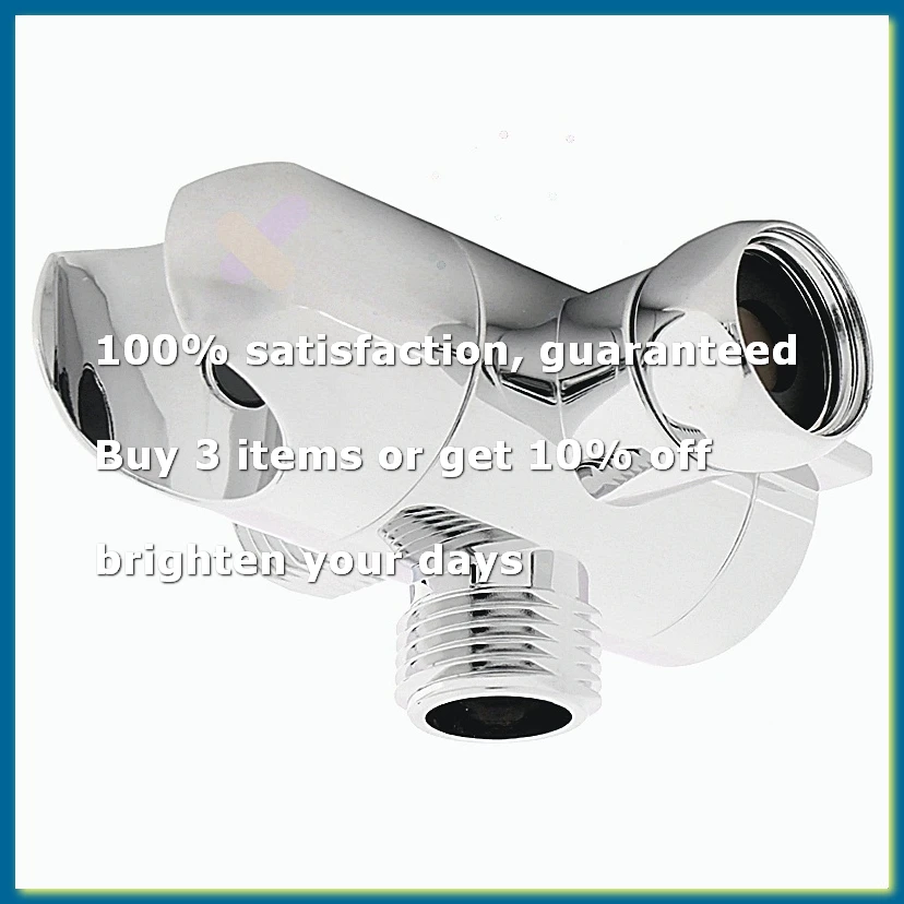 3 Way Shower Diverter with Hand Shower Cradle Faucet Overhead Shower Arm Tee Splitter Boom AdapterA09G