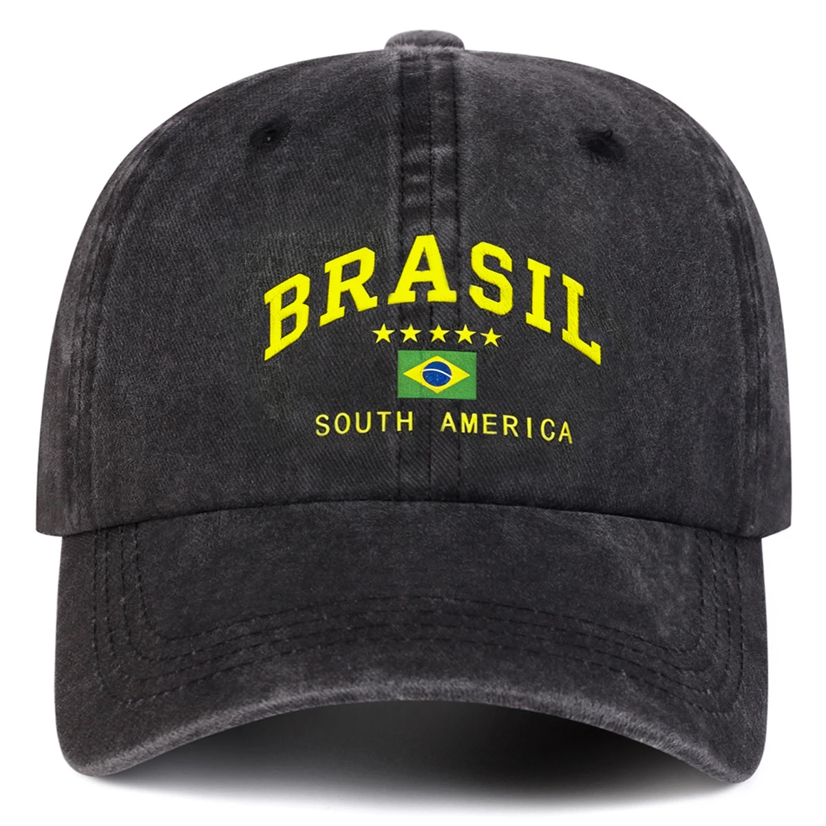 Unisex BRASIL SOUTH AMERICA Letter Embroidery Baseball Caps Spring Autumn Outdoor Adjustable Casual Hats Sunscreen Hat Sport Cap