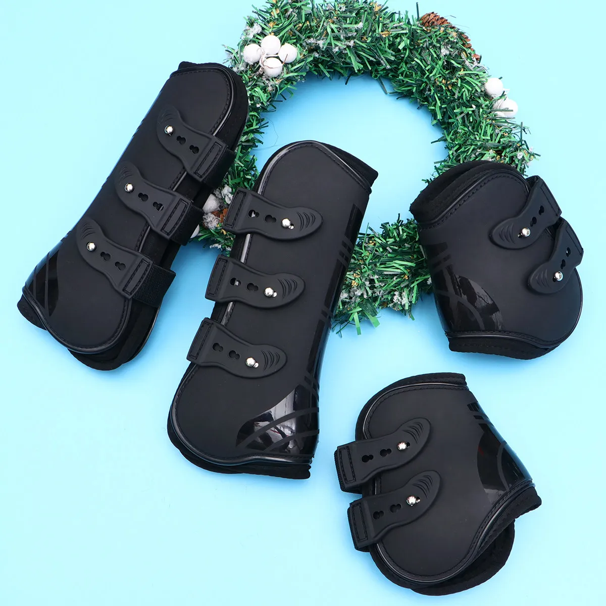 2-pares-de-protectores-de-patas-de-caballo-de-pu-de-alta-calidad-duraderos-con-cierre-de-gancho-y-bucle-proteccion-completa-comodos-para-equitacion