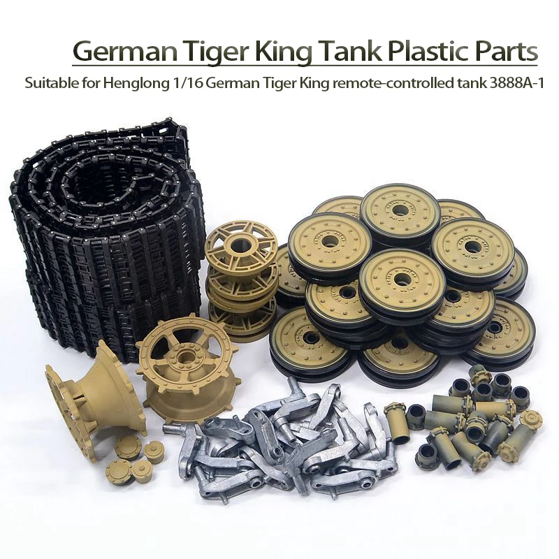 Henglong Tiger King Tank 3888A-1 Toys Accessories Plastic Crawler Main Wheel Rocker Arm Drive Inducer Wheel Adjustment Seat