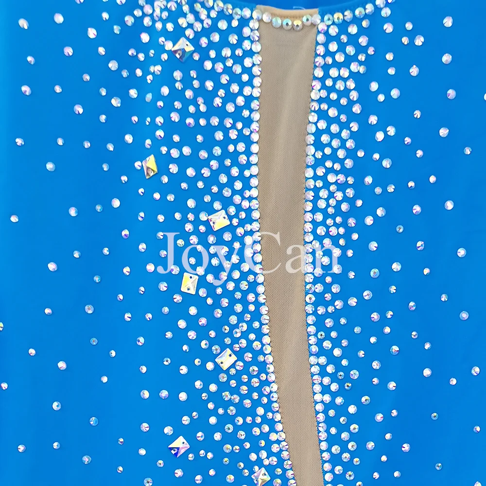 JoyCan-ثياب جمباز سبانديكس أنيقة للنساء والفتيات ، أزرق ، ملابس رقص للمنافسة