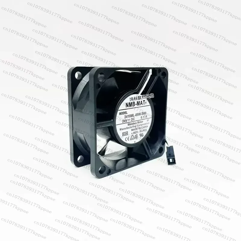 1PCS for Meibeya for NMB 2410ML-05W-B60 Original Inverter Fan 24V 0.17A 60x60x25mm Cooling Fan