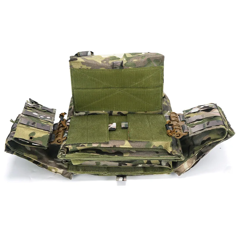 Imagem -04 - Colete Tático de Liberação Rápida Atualizado Acessório Removível Proteção de Camada Dupla Nylon cs Field Combat Vest