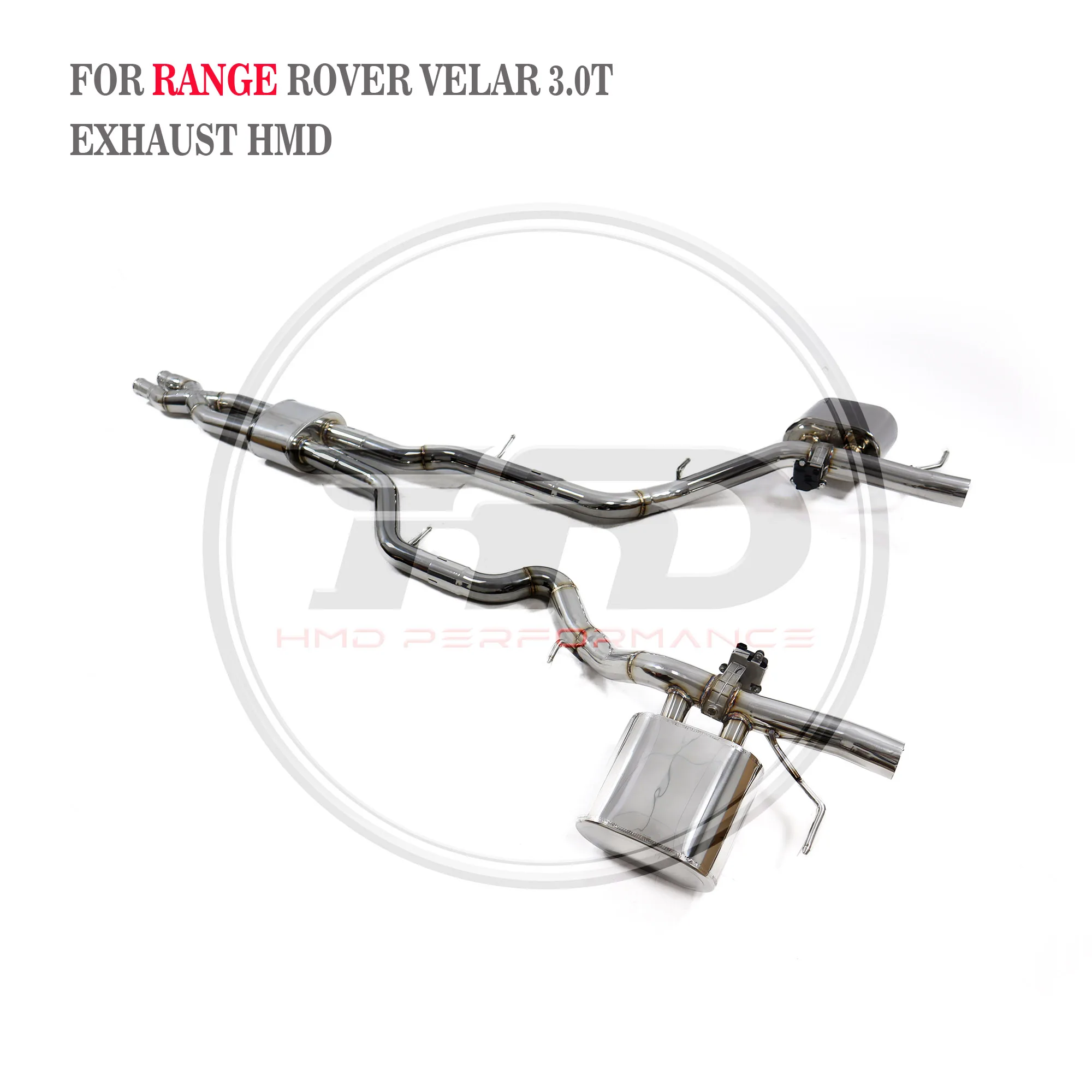 أنبوب العادم النازل لنظام العادم من الفولاذ المقاوم للصدأ HMD مناسب لسيارة Land Rover Starpulse الإلكترونية المعدلة