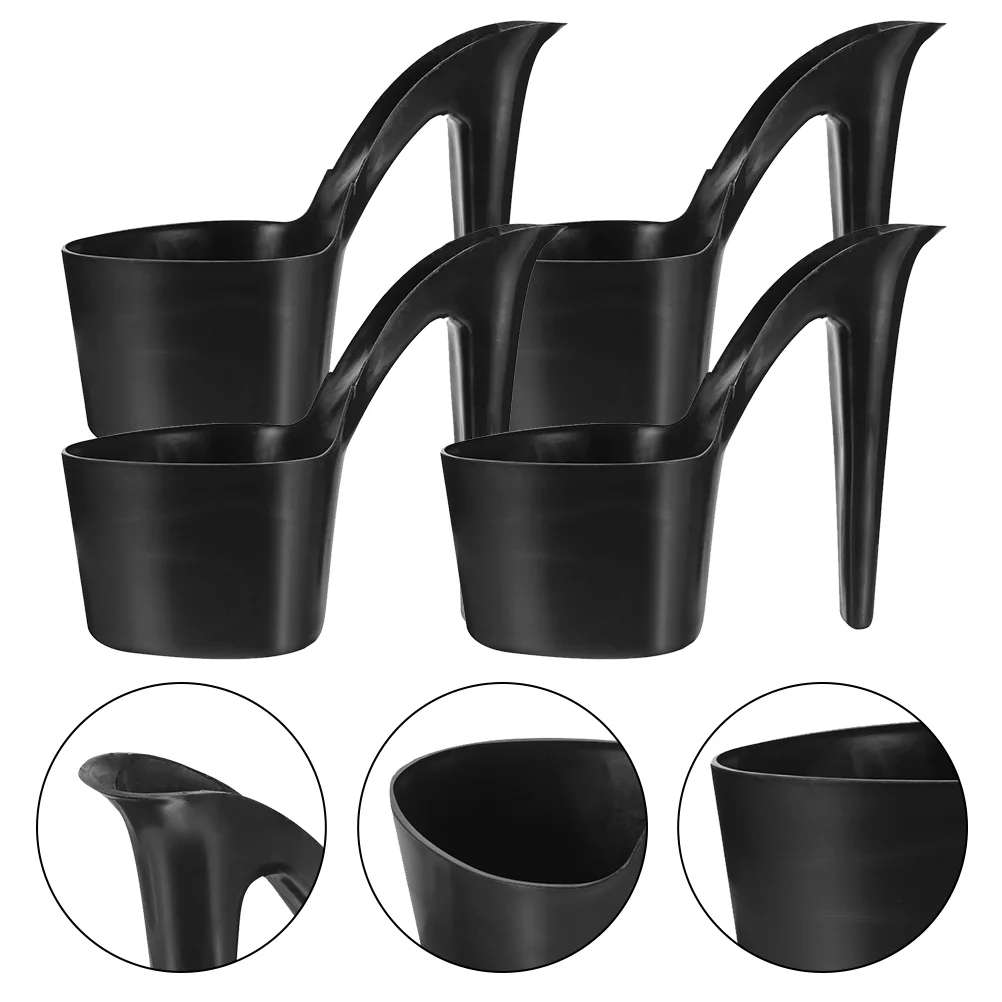 

4 Pcs High Heels Flower Pot Orchid Plants Decor Small Mini Pots for Succulent Bulk Planting Cup Vase Planters Plastic Office