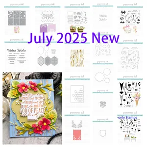 Collection Sentiment Wishes Timbres Bords élégants : Matrices en nid d’abeille en pleine floraison Pochoirs en feuille d’aluminium chaude Pochoirs DIY Scrapbooking 2025 Nouveau 8 meilleures plaques en aluminium chaud en vente - No 8