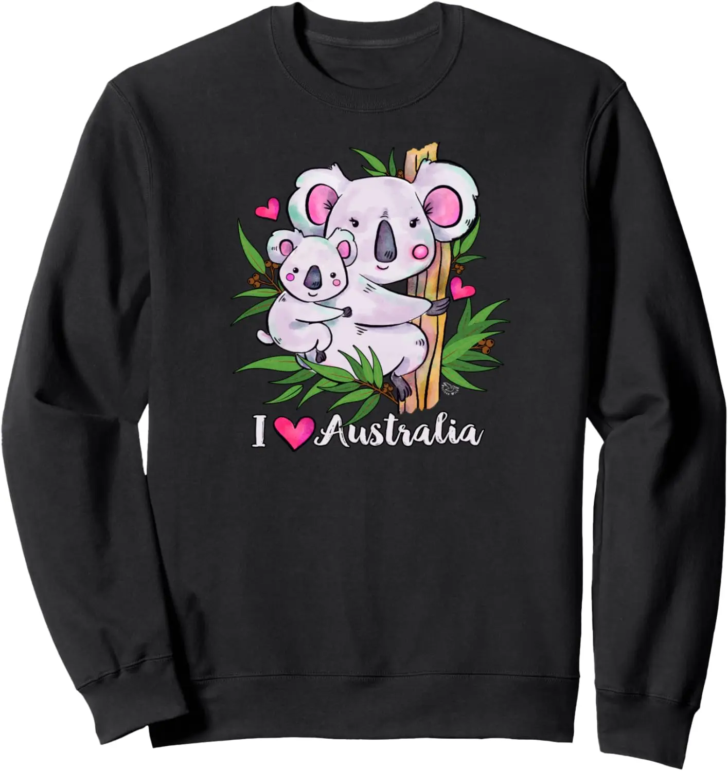 I Love Australia - Koala Bear Drawing Sweatshirt