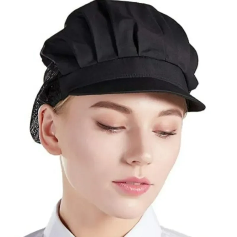 Hygiene Dustproof Hat Long Term Use High Elasticity Soft Beanie Workshop Hospital Work Cap Kitchen Dining Room Cooking Chef Hats