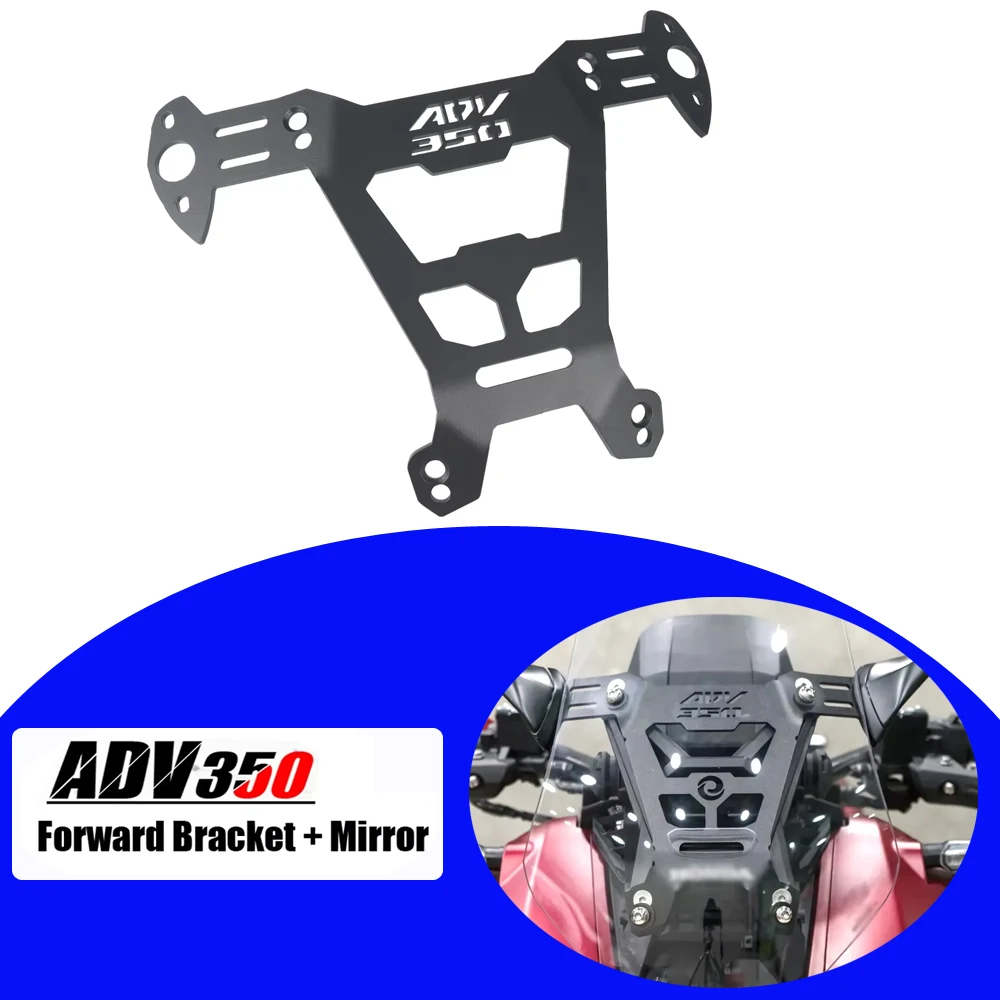 

Mirrors Motorcycle Windshield Bracket Fix Front Stand Rear View Mirror For HONDA ADV 350 ADV350 2022 2023 2024