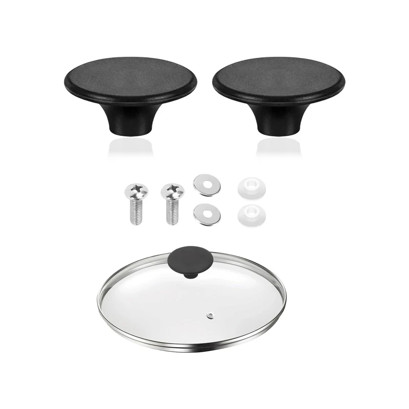 

Universal Bakelite Replacement Knob Handle Non-Slip Pan Lid Knobs With Screws Pot Lid Knobs Pan Lid Cover Knobs Cookware Parts