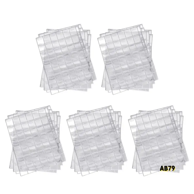 50 шт., 42 кармана, прозрачные держатели для монет, папки для хранения листов, альбом для сбора наличных денег, креативные альбомы из ПВХ, коллекционирование