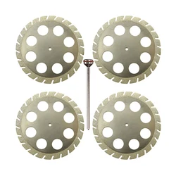 4pcs diamond Double sided  cutting disc for Cutting Plaster Disc Wheel 45*0.30mm with mandrels