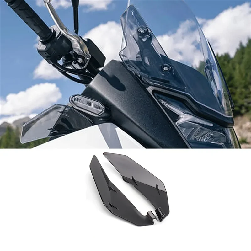 

A77Q-Motorcycle Front Side Windshield Windscreen Deflector For HONDA XL750 TRANSALP XL 750 Transalp 2023 Easy To Use (Transparen