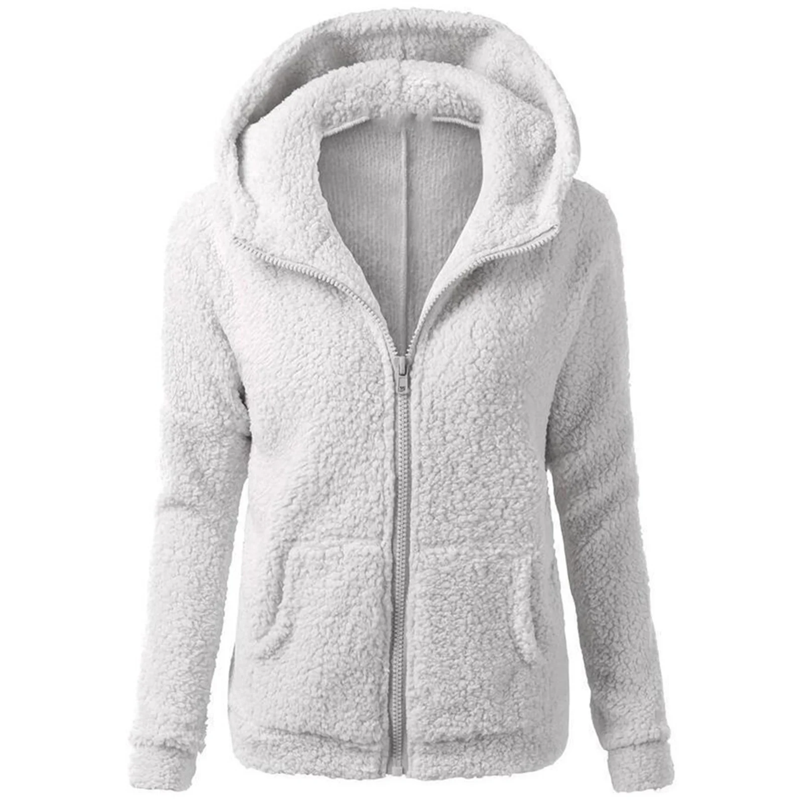 Jacket Coat Long Sleeve Hoodies Fuzzy Warm Sweater Great For Date  Hanging Out  Daily Wear, School