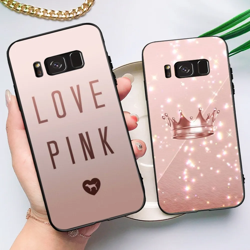 

Rose Gold Pink Princess Queen Phone Case For Samsung Note 8 9 10 20 Pro Plus Lite M 10 11 20 30 21 31 51 A 21 22 42 02 03