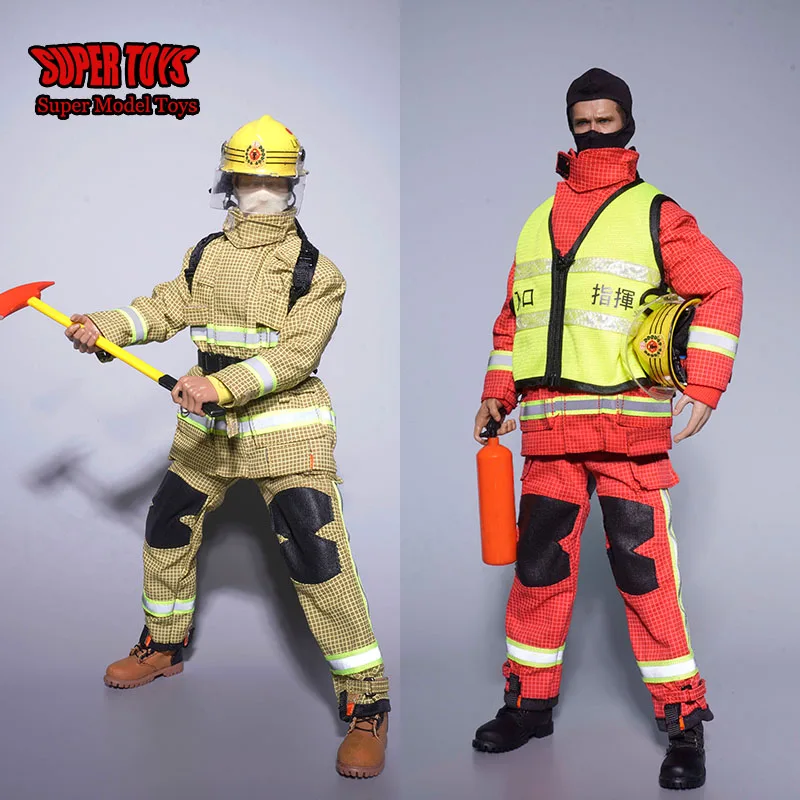 2 Stijlen 1/6 Schaal Mannelijke Soldaat Kleding Hong Kong Brandweerman Held Combat Pak Accessoire 12 Inch Action Figure Body Poppen