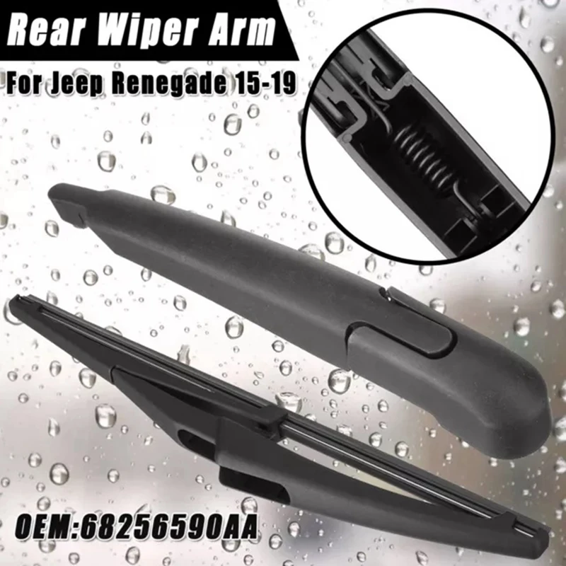 1 Pair Rear Windshield Wiper Blade Window Wiper Arm With Blade Kit 68256590AA For Jeep Renegade 2015-2019 Parts