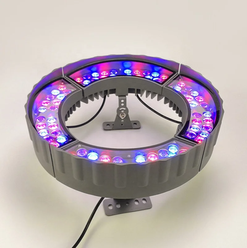 

72WLED Hug Palm Tree Light - DC24V Outdoor Landscape Lighting, Spliceable Cylindrical Ring Spotlight for Garden & Commercial Use