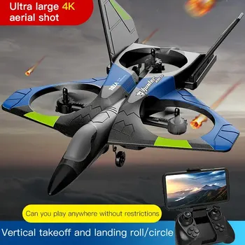 V27 Foam Glider Aircraft Remote Control RC Plane 2.4G Fighter Hobby Aircraft with Camera EPP RC Drone Helicopter Kids Toys