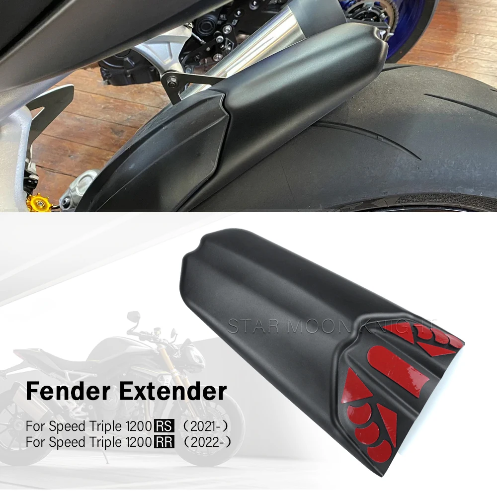 Motorcycle Rear Fender Extender For Speed Triple 1200rs 1200 RS (2021-）1200rr 1200 RR （2022-） Accessories Mudguard Extension