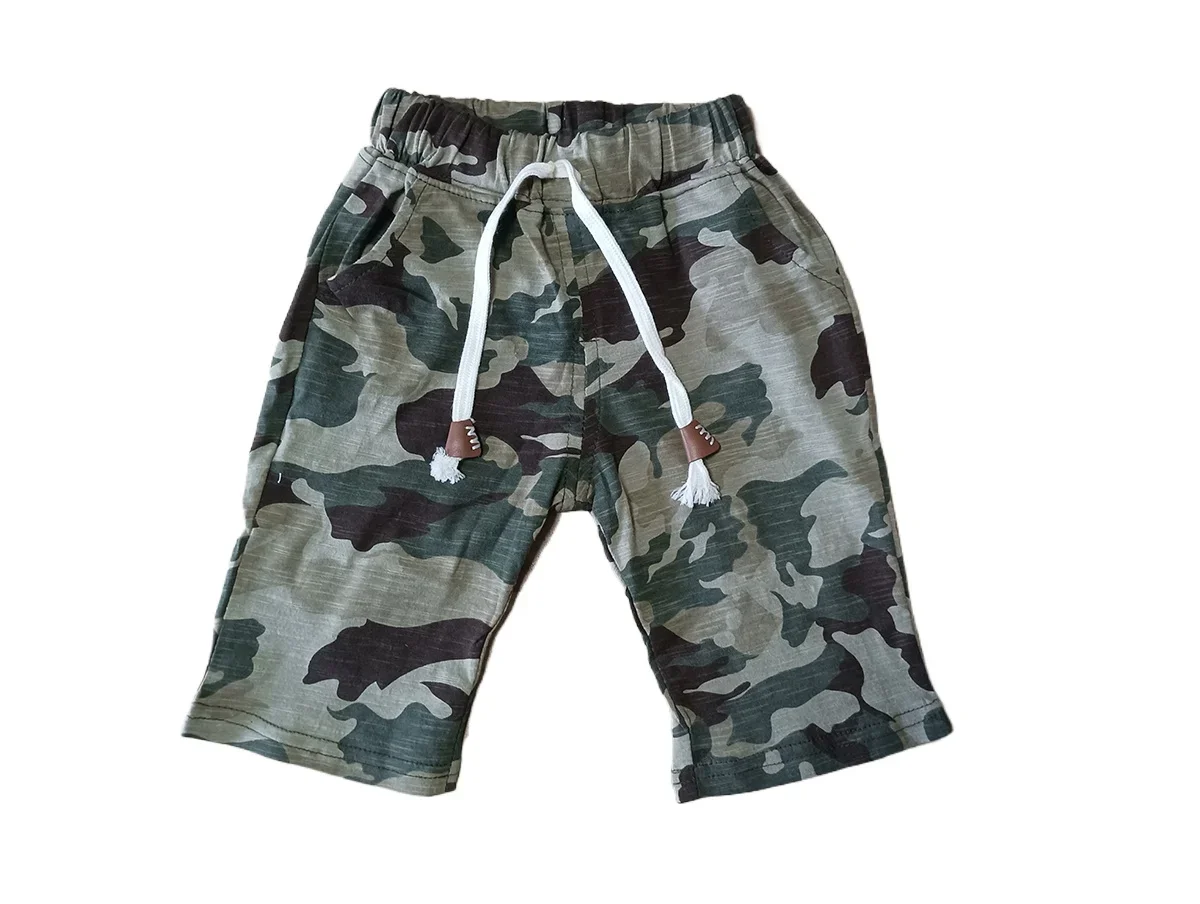 

Boys Camouflage pants girls capris cotton loose kids shorts