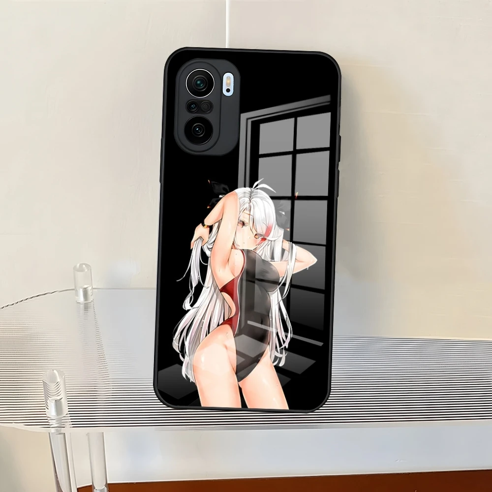 Azur Lane Prinz Eugen Anime Phone Case For Redmi 13 12 13c 12c Note 13 Pro Plus 11 12 Pro 10 12s 11s Tempered Glass Back Cover