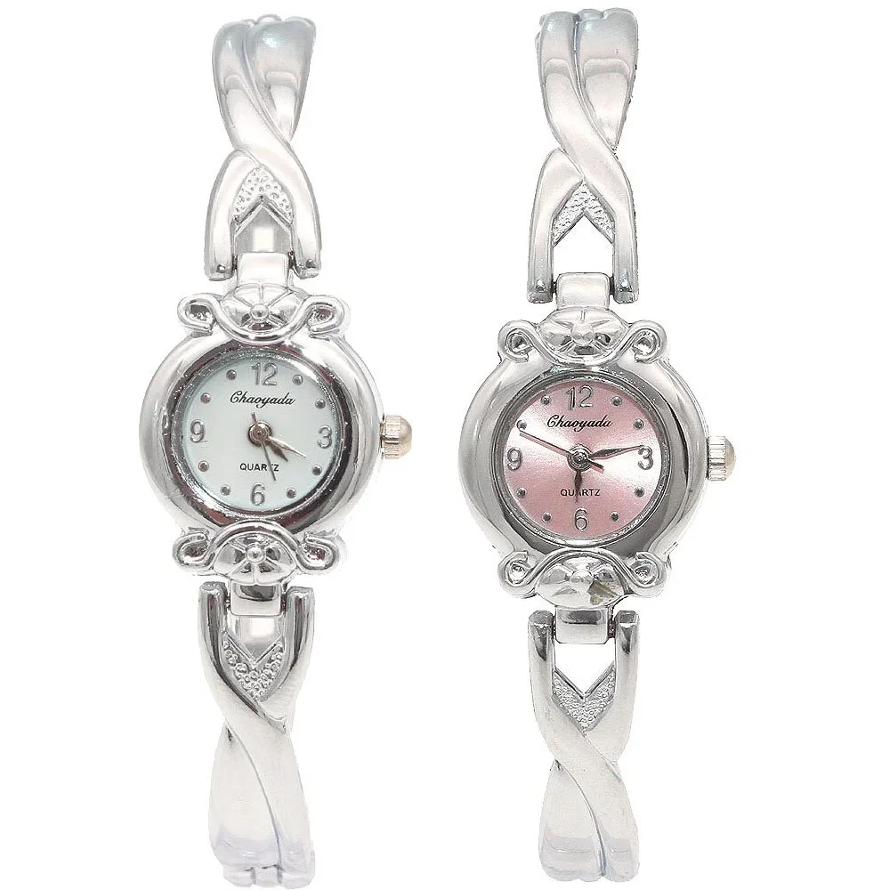 Fashion Women Watch Ladies Nobler Casual Wafer Design Round Dial Bracelet Watch Mujor Quartz Wristwatch